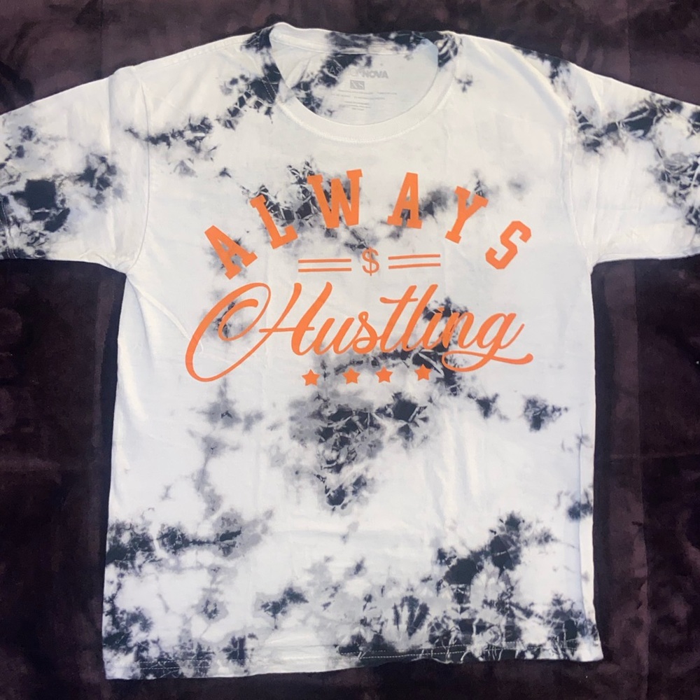 “Always Hustling” Tie dye Fashion Nova T-Shirt